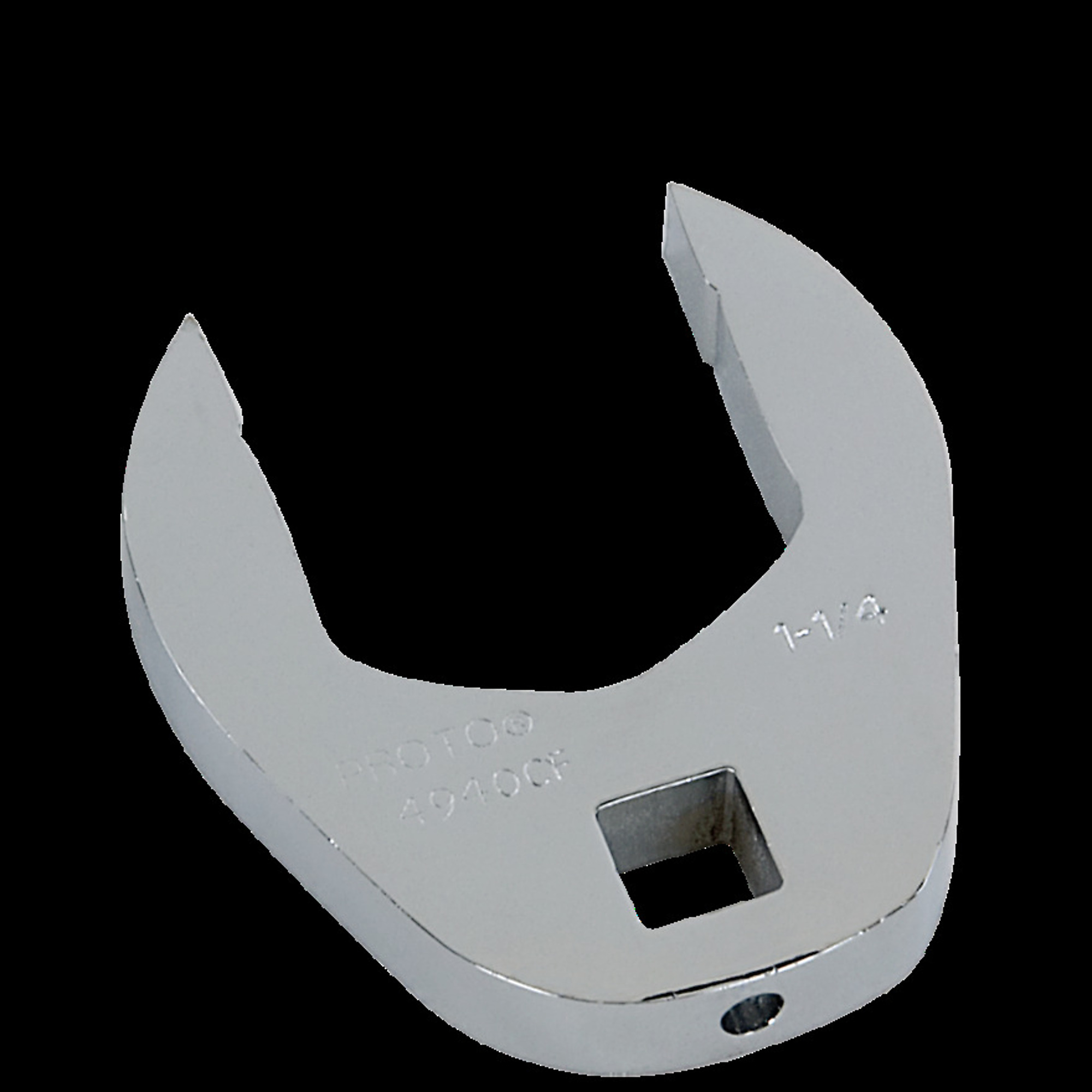 Stanley Proto, 3/8in. Dr 1-1/4in. Full Polish Alloy Crowfoot Wrench, Model# J4940CF